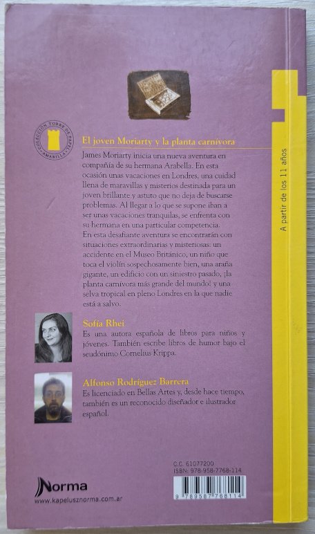 El joven Moriarty y la planta carnívora